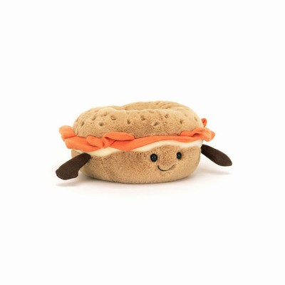 Jellycat Bagel USA | 65807DRUL